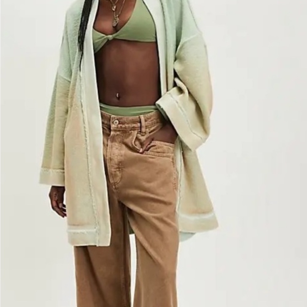 Free People Lola ombré sweatshirt cardi   Size S. NWT